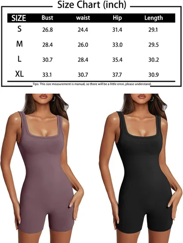 Vista 7 de AUTOMET Women's Sexy Unitard Bodysuit Workout Rompers One Piece Summer Outfits Shorts Jumpsuits Gym Yoga Fashion Clothes 2024