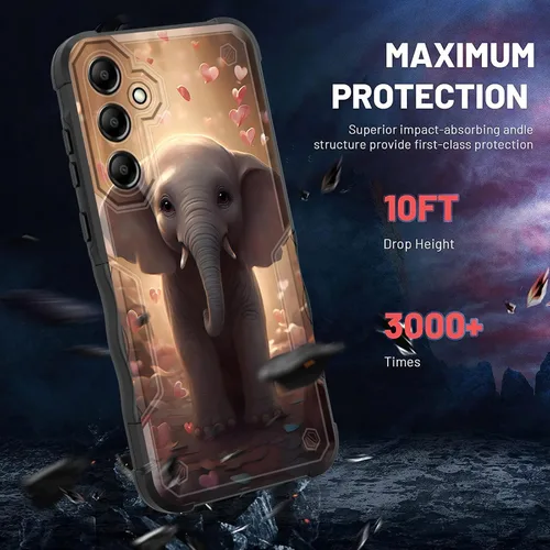 Vista 535 de Funda para Galaxy A14 5G, [Doble Capa][Protección contra Caídas de Grado Militar de 10 Pies] [Antideslizante] Funda Resistente a Prueba de Golpes