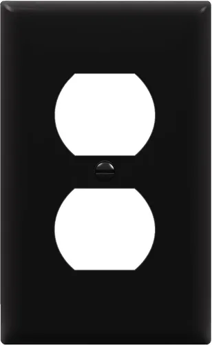 Vista 38 de ENERLITES Placa de pared dúplex para tomacorriente para receptáculos, cubierta de toma de corriente eléctrica jumbo, acabado brillante, de gran Negro