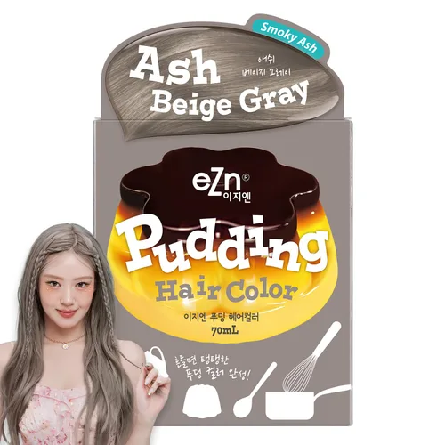 Vista 17 de eZn Tinte para el cabello con pudín (beige ceniza) - Tinte coreano