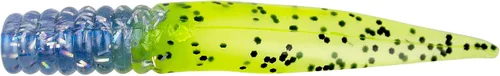Vista 5 de Bobby Garland Slab Slay'R Señuelo de Pesca de Plástico Suave para Crappie, Equipo de Pesca y Accesorios, 2", Doble Arco Iris Plateado Arco iris