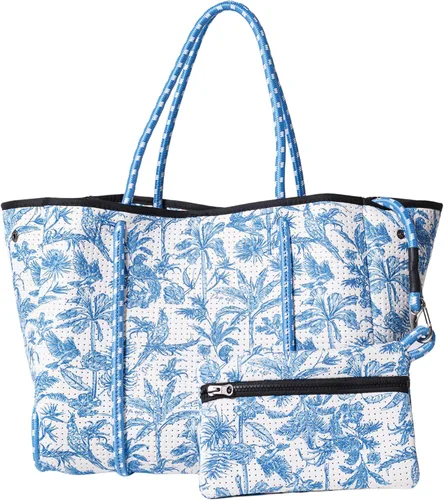 Vista 52 de POPUPS Bolso grande de neopreno para mujer - Bolso de mano de diseñador para todos los días, para el trabajo, la playa y viajes con bolsillos