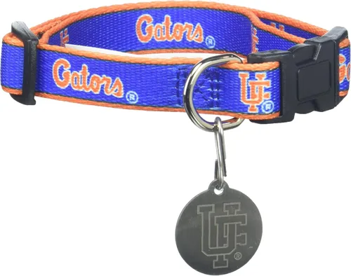 Vista 25 de Collar de perro de NCAA. PREMIUM cuello ajustable Collar de perros – Fútbol/Baloncesto para perros & gatos. Durable Collar de mascota de deportes