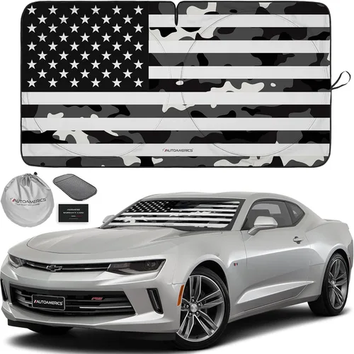 Vista 31 de Parasol de Parabrisas de Una Pieza - Parasol Cromado Líquido Plegable para Ventana Delantera de Auto para Carros SUV Camión - Protector Visor