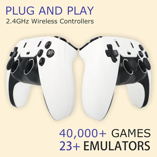 Vista 2 de Wireless Retro Game Console Stick with 40000+ Games, Video Game Console 23+ Emulators Classic Games, 4K HDMI Output for TV, Plug & Play Retro Gaming