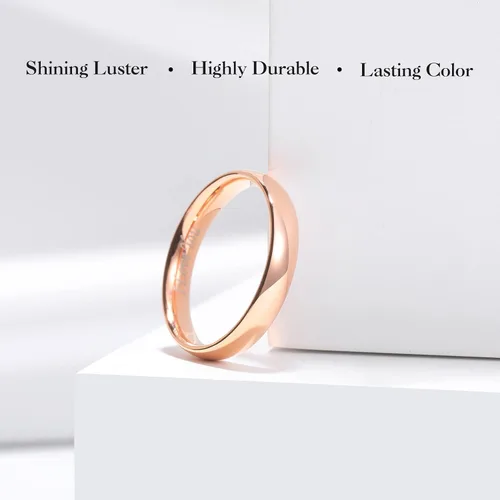 Vista 65 de King Will Alianza de boda de acero inoxidable 316L para hombres y mujeres, anillo de boda de 0.31 a 0.315 pulgadas de ancho, chapado en negro