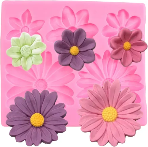 Vista 11 de Molde de silicona para flores de crisantemo para fondant de flores Estilo a