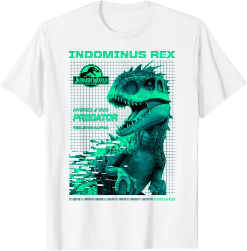 Vista 70 de Jurassic World Indominus Rex Hybrid Predator T-Shirt Small Negro
