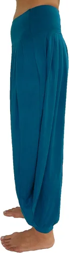 Vista 25 de Lovely Creations Pantalones holgados con cintura elástica y harem Aladdin para mujer