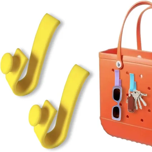 Vista 6 de Ganchos para bolsas Bogg, portavasos y lentes de sol, compatible con bolsa de mano y bolsa Bogg (azul oscuro)