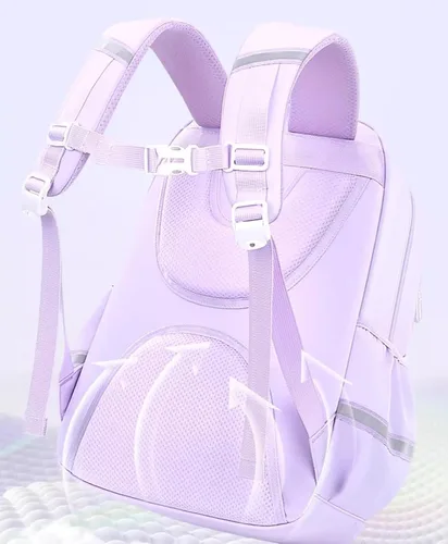 Vista 5 de Kuromi - Mochila de personaje de dibujos animados japoneses, mochila escolar