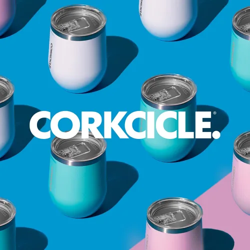 Vista 7 de Corkcicle Vaso de vino sin tallo, mantiene las bebidas frías durante 6 horas, acero inoxidable con triple aislamiento, base antideslizante, regalo