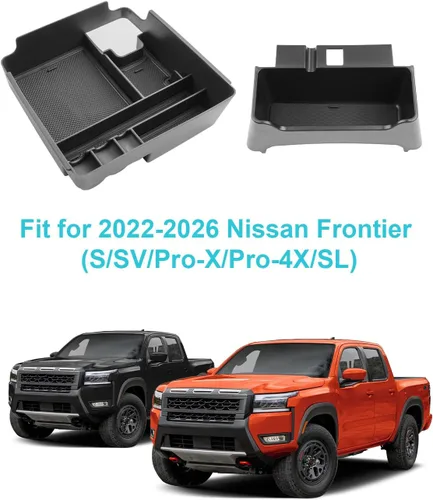 Vista 7 de CDEFG 2Pcs for 2022-2026 Nissan Frontier Center Console Organizer Tray