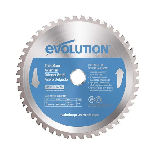 Vista 20 de Evolution Power Tools 5-3/8BLADEST Hoja de sierra de corte de acero, 5-3/8 pulgadas x 30 dientes