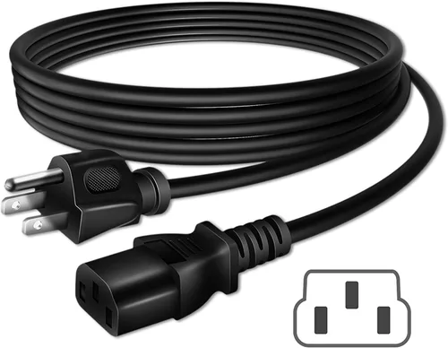 Vista 2 de Cable de alimentación de CA de 6 pies para Viewsonic VA2055Sa VA2055Sm Cable de monitor de computadora