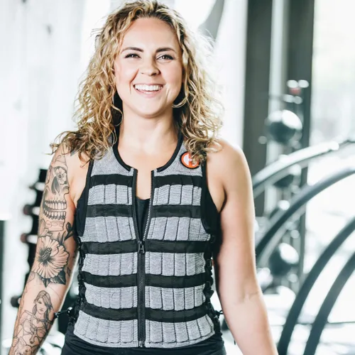 Vista 4 de Chaleco Hyperwear Hyper profesional, unisex, de 10 libras con peso ajustable para entrenamiento de fitness