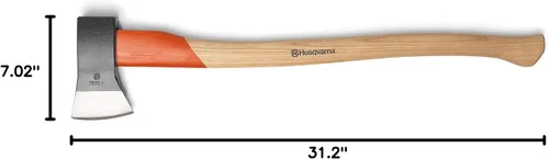 Vista 4 de Husqvarna Xenoah 597629401 - Hacha de separación de madera, 8,5 oz (2500 g), fabricado en Alemania, peso pesado, longitud 31,5 pulgadas (31.5 in)
