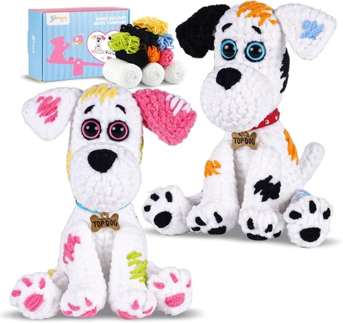 Vista 13 de Gipony Kit de ganchillo para principiantes, kits de animales de ganchillo, kit de ganchillo para principiantes, aprende a ganchillo con tutoriales