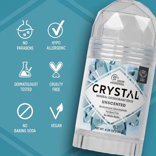 Vista 5 de Desodorante sin aroma CRYSTAL BODY (4.25 onzas líquidas)
