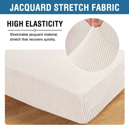 Vista 427 de H.VERSAILTEX Fundas de Cojín de Asiento Individuales Super Elásticas Fundas de Sofá Fundas de Cojín de Sofá Fundas Deslizables Juegos Tela de Sarga