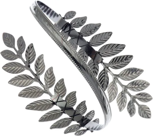 Vista 8 de RechicGu Pulsera de Hoja de Árbol de Navidad Brazalete de Brazo Superior Abrazadera Pulsera de Broche Pulsera de Brazalete Romano Griego Laurel