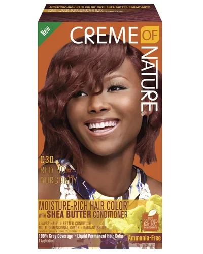 Vista 4 de Creme of Nature Kit de tinte para cabello rico en humedad, negro natural C11, 1 aplicación C11 negro natural