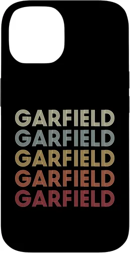 Vista 4 de Funda con texto vintage para iPhone 16 Garfield Michigan Garfield MI Retro