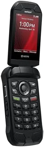 Vista 4 de Kyocera DuraXV Extreme E4810 Verizon Rugged LTE Flip Basic - Cámara para teléfono celular, GPS, color negro (renovado)