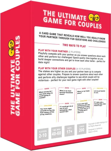 Vista 6 de El Juego Definitivo para Parejas, Grandes Conversaciones y Desafíos Divertidos para la Noche de Citas - Regalo Romántico Perfecto para Parejas