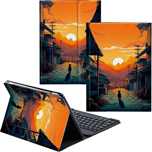 Vista 62 de Para Samsung Galaxy Tab S6 Lite Funda 2022/2020 Teclado Inalámbrico Desmontable Y Cubierta De Soporte De Cuero PU Funda Protectora Para Samsung
