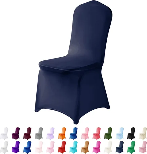 Vista 21 de Funda de elastano para silla, 12 unidades, fundas para silla, fundas para sillas de sala de estar, funda extraíble lavable y elástica para silla