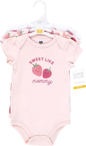 Vista 55 de Hudson Baby baby-girls Cotton Bodysuits 3-pack