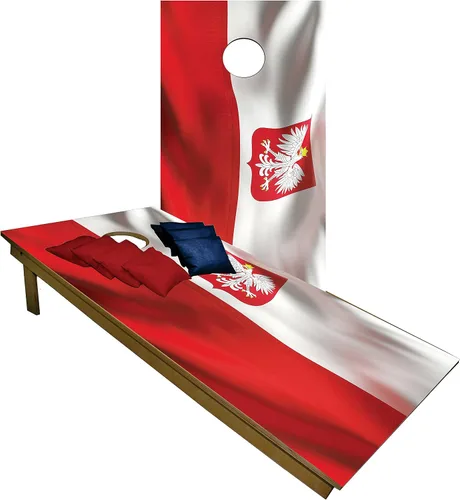 Vista 132 de CornholeGamesUSA Pro - Juego de tablas de Cornhole Fabricado en Estados Unidos Abedul báltico 3/4 Sin rebote Patas triples gruesas Dos 1