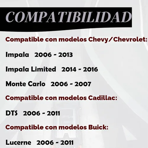 Vista 3 de MechanMagic Llavero de Reemplazo Compatible con Control Remoto para Chevy Impala 2006-2013 Cadillac DTS Buick Lucerne 2006-2011 Chevrolet Monte