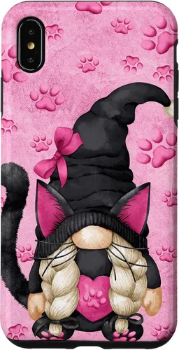 Vista 11 de Black Cat Halloween Gnome Decor Cute Pattern for Cat Mom Case for iPhone 17