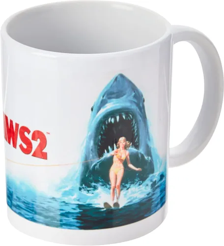 Vista 3 de Pyramid Jaws 2 - Taza de café con póster de porcelana, multicolor