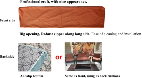 Vista 3 de Ginsimar Cojines de banco de tamaño personalizado para muebles de interior, cojín de banco de piano de espuma viscoelástica duradera