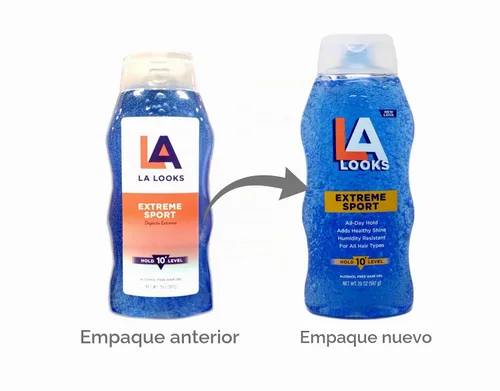 Vista 7 de L.A. Looks Sport Xtreme Hold Gel Hold Level 10+, 20 onzas (paquete de 6)