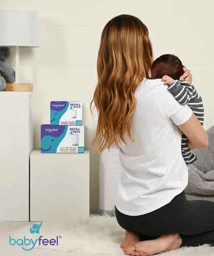 Vista 6 de Babyfeel Recambios compatibles con cubos de pañales DEKOR PLUS Paquete de 4 Exclusivo 30% de grosor extra Recambios de cubo de pañales