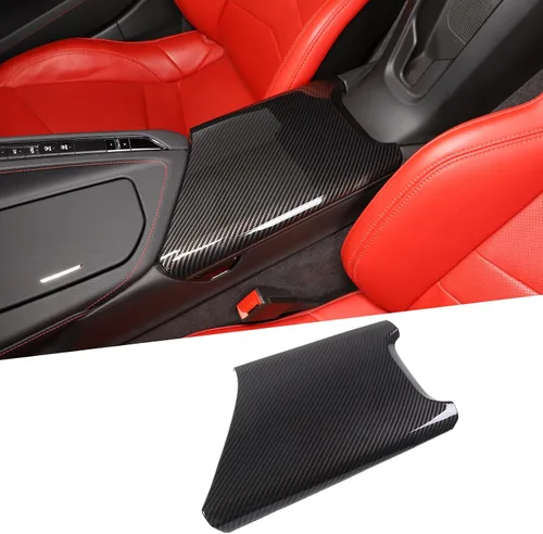 Vista 8 de Funda de panel para caja de reposabrazos compatible con Chevrolet Corvette C8 2020-2025, bandeja de almacenamiento con protección para reposabrazos