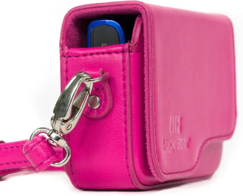 Vista 10 de MegaGear MG1089 - Funda de piel para cámara con correa compatible con Canon PowerShot SX620 HS, ELPH 180, ELPH 190 is, ELPH 360 HS, ELPH 170 is