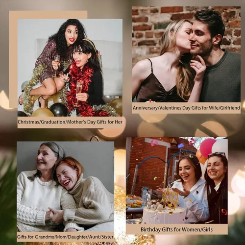 Vista 6 de TOUPOP Regalos irlandeses para mujer, collar de nudo celta de plata de ley con nudo de cristal de la Trinidad para niñas, para cumpleaños, fiestas