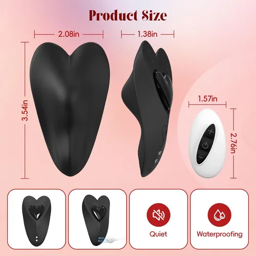 Vista 7 de Vibrador con control remoto para parejas, juguetes sexuales para parejas, vibrador portátil para celular con control remoto, bragas vibratorias
