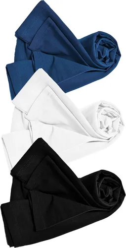 Vista 168 de Natural Uniforms Camiseta Under Scrub para mujer, cuello redondo, manga larga, paquete de 3, paquete múltiple de 3