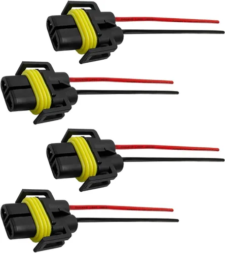 Vista 7 de Wevdn 2 PCS Enchufes de Bombilla 9005 HB3 9006 HB4 9012, Conector de Faro Adaptador Hembra Arnés de Cableado Enchufe, Enchufe de Cable de Faros