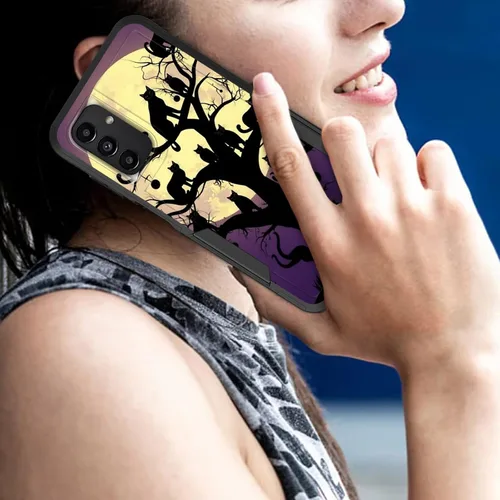 Vista 7 de Funda para Galaxy A15 5G, doble capa híbrida resistente a prueba de golpes, policarbonato duro, silicona suave, TPU, funda protectora para Samsung