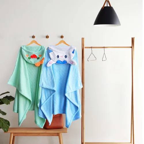 Vista 3 de Toalla de Baño para Niños Pequeños Toallas de Baño para Niños Toallas de Bebé con Capucha Toallas para Niños Pequeños para Niño Niña 0-5 Años
