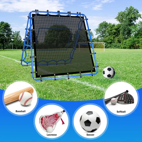 Vista 2 de Red de rebote de voleibol y béisbol, red de rebote de sóftbol, red de rebote de lacrosse de ajustes rápidos, equipo de práctica de rebote rápido