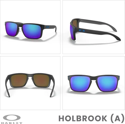 Vista 3 de Oakley Holbrook Asian Fit OO9244 - Gafas de sol de puente bajo para hombre, paquete con correa y kit de cuidado iWear de diseñador