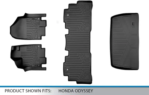 Vista 22 de MAXLINER Juego de alfombrillas de primera fila para Honda Odyssey 2011-2017